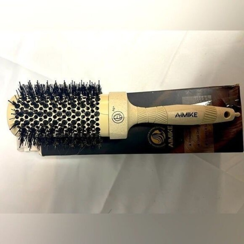 New Aimike Wooden round hair brush